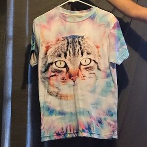 BELOVED CAT TIE DYE T-SHIRT